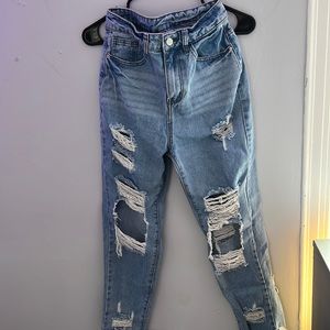 Medium Wash Ripped Jeans